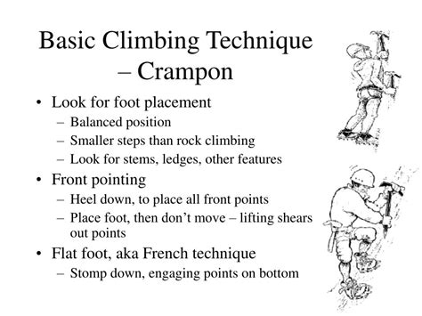 Ice Climbing Crampon Technique