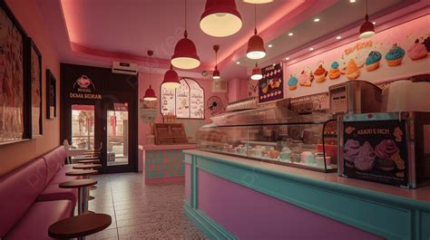 Ice Cream Bakery Background
