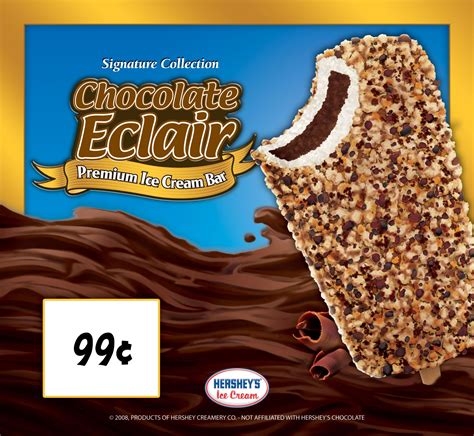 Ice Cream Chocolate Eclair