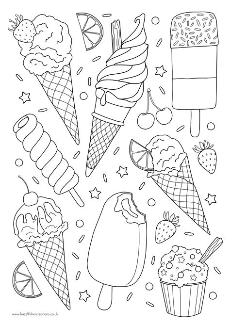 Ice Cream Coloring Pages Pdf: A Fun And Creative Way To Spend Your Time