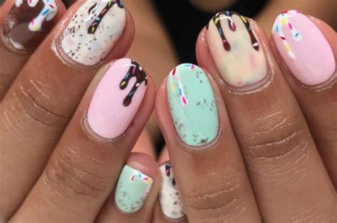 nail designs ice cream