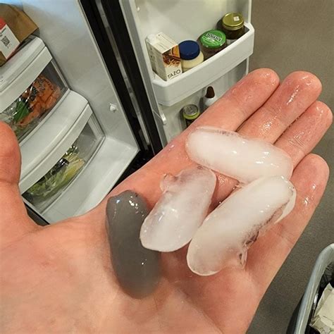 Ice Cubes In Refrigerator