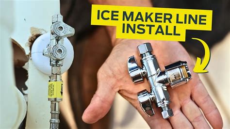 Ice Maker Line Install