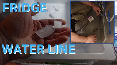 Ice Maker Line On Refrigerator