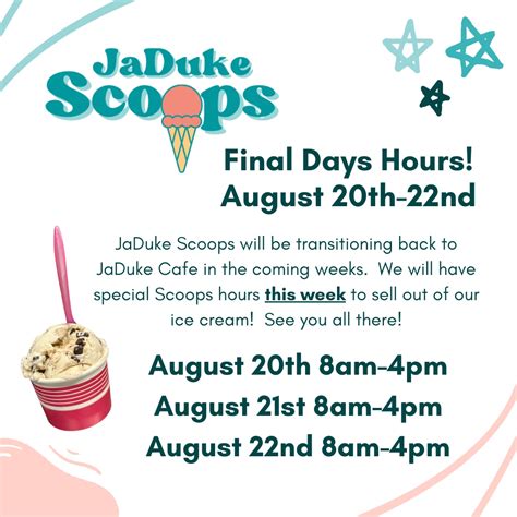 Ice Out Scoops Hours