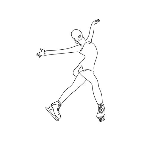 Ice Skater Drawing