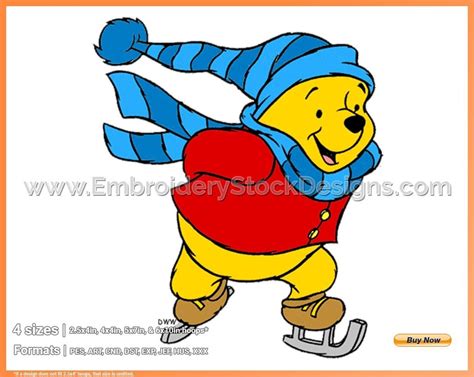 ice skater winnie the pooh