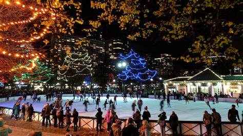 Ice Skating at Frog Pond in Boston