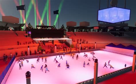 Ice Skating At Dodger Stadium