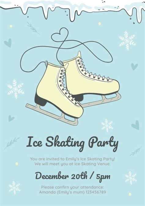 Ice Skating Invitation