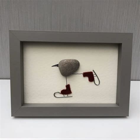 Ice Skating Pebble Art