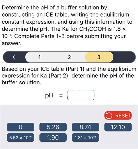 Ice Table Buffer Solution