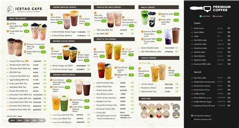 Ice Tag Cafe Menu