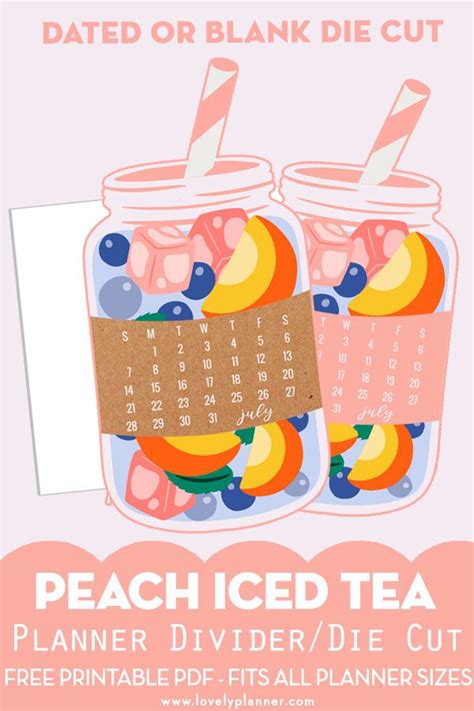 Ice Tea Planner Printables