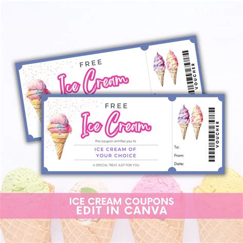 Ice Cream Coupons Treat Yourself to Sweet Indulgences! Printables My Way