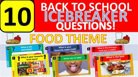 Icebreakers About Food