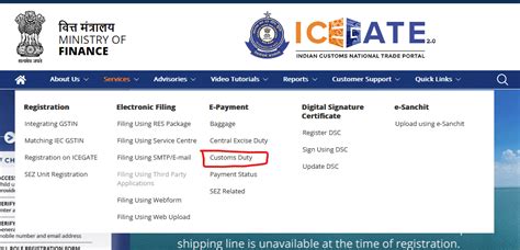 icegate bill of entry error code list