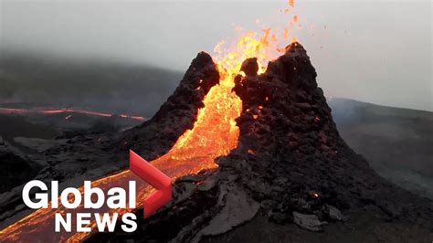iceland volcano eruption youtube