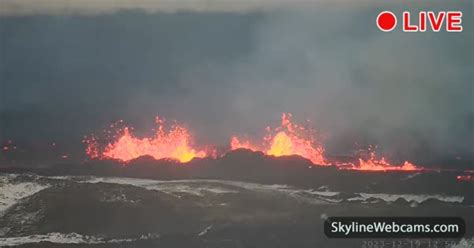 iceland volcano live webcam grindavik