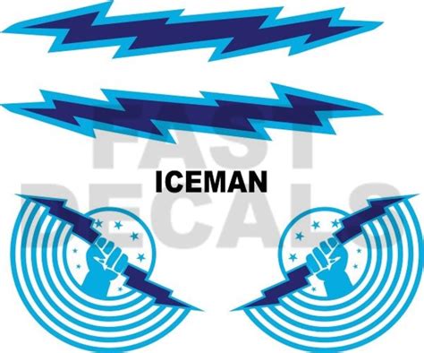 Iceman Helmet Decals