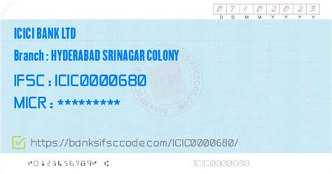 icici bank limited hyderabad swift code