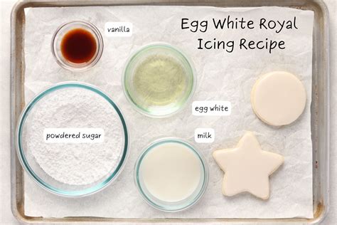 Icing Ingredients Using Egg White