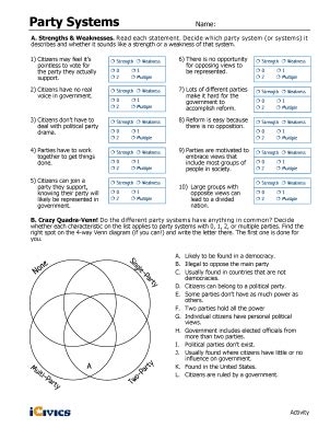 icivics party systems answer key