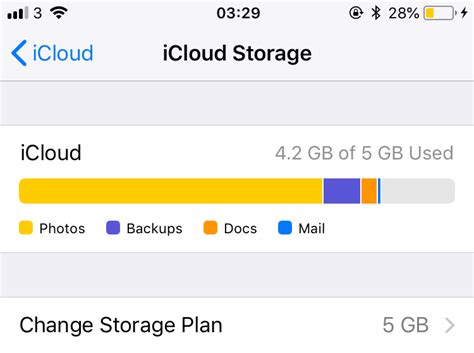 icloud storage full email