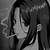 icon dark anime girl smoking