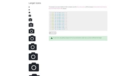 icon size in bootstrap