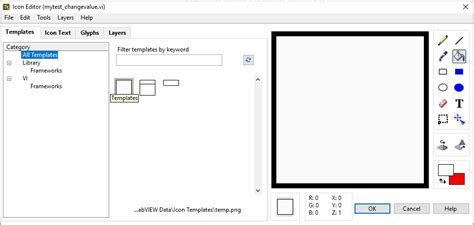 Icon Template Labview