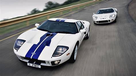Iconic silhouette of a classic old GT Ford