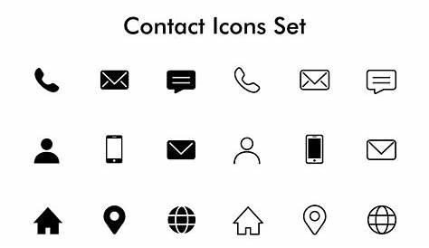 Contacts Vector Icons free download in SVG, PNG Format
