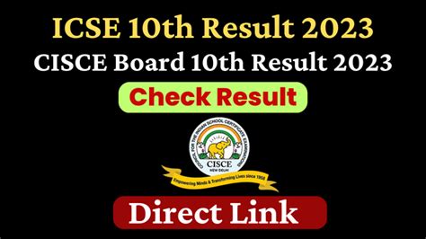 icse 10th result 2023 official website