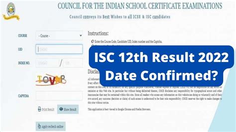 icse 12th result 2022 date