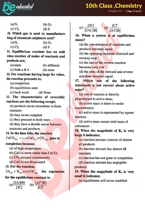 icse class 10 chemistry chapter 1 important questions
