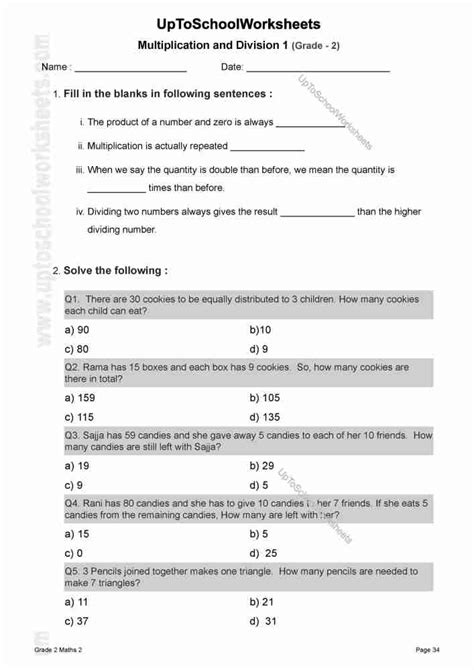 Icse Class 2 Maths Worksheets