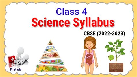 icse class 4 science syllabus