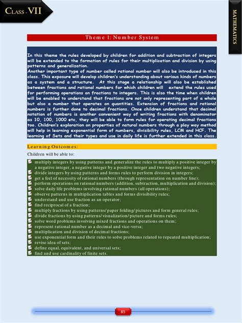 icse class 7 maths syllabus pdf