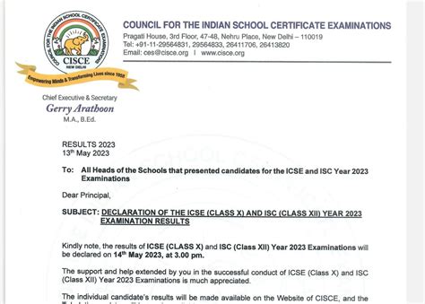 icse result 2024 class 10 release date