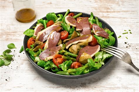 Idée recette pour magret de canard en salade