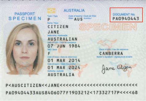 id number on passport location
