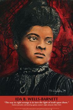 Ida B Wells (18621931) Namerican Journalist And Reformer Oil Over A Photograph ND Poster Print