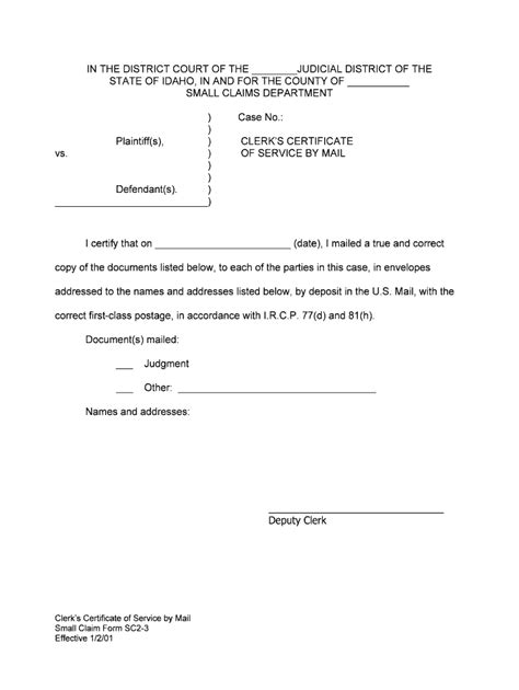 idaho court assistance forms