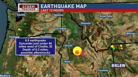 idaho earthquake today map
