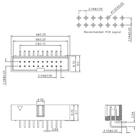 Idc Connector Sizes