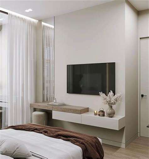 Floating corner TV shelves 1000 in 2020 Bedroom tv