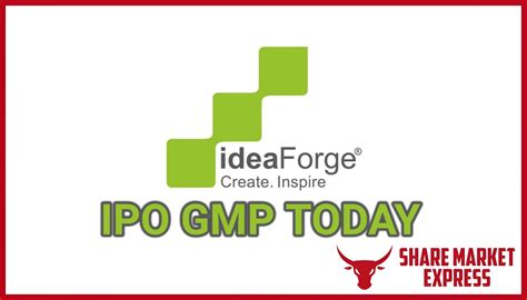 ideaforge ipo gmp latest news