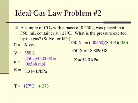 ideal gas problems and solutions pdf