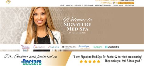 ideal image of nashville med spa website